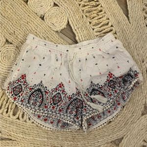 Superdry white shorts, size XS